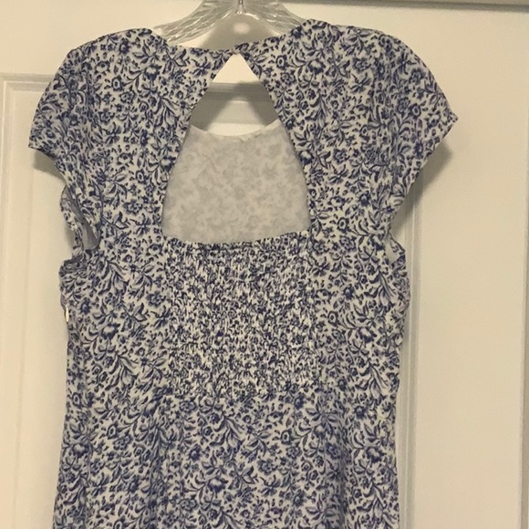 Banana Republic ECOVERO Blue Floral Midi Dress - Picture 4 of 9